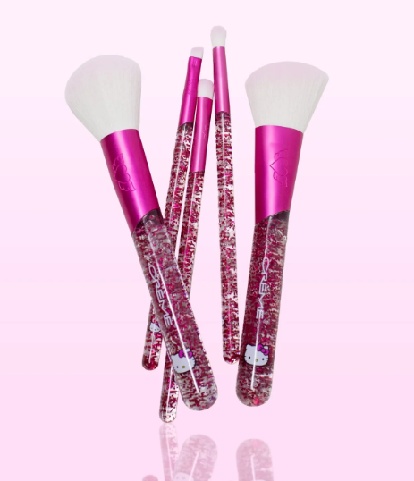 The Crème Shop x Sanrio Hello Kitty Luv Wave Brush Collection (Set of 5)