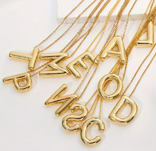 Bubble Letter Necklace